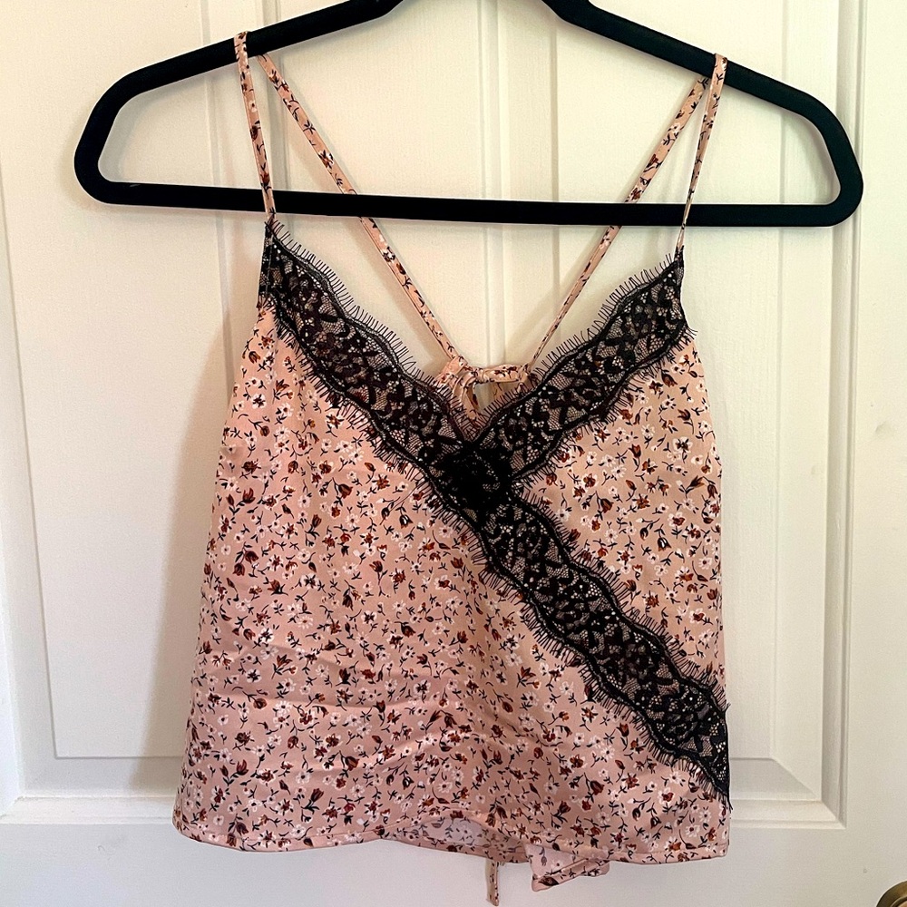 NWT Lace satin cami tank
